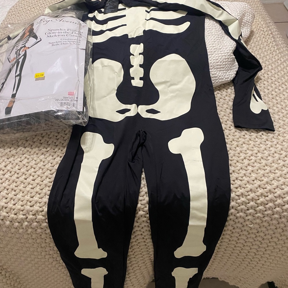 Skeleton Jumpsuit Costume
